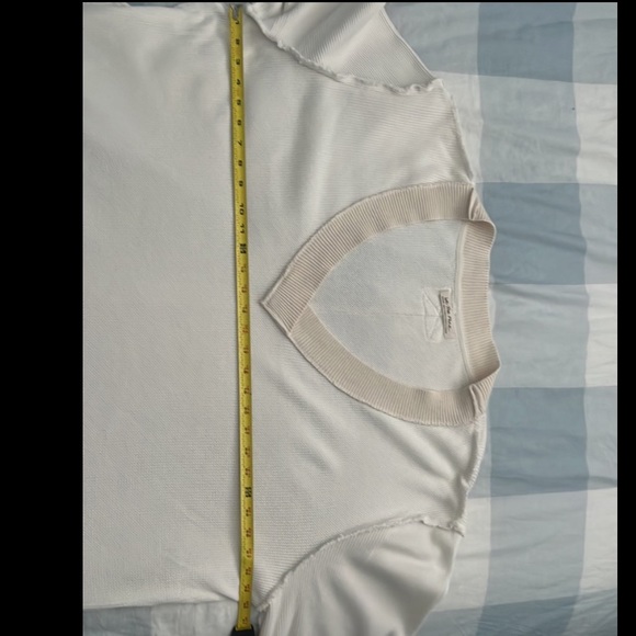 New 🤍 Free People oversized ivory waffle pullover size M - Picture 11 of 16